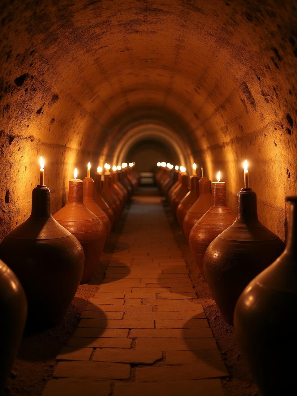 Georgian qvevri wine cellar